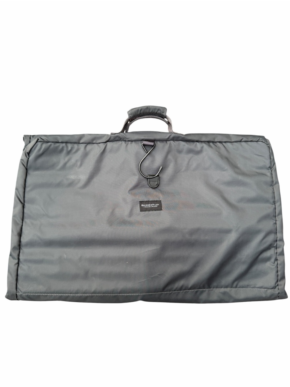 Briggs & Riley Black Travel Garment Bag with Top Handle and Hook